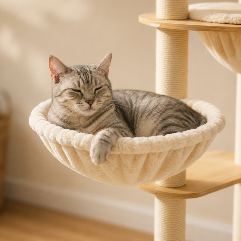 Petit arbre à chat compact
