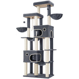 Arbre à chat Maine Coon XXL 213 cm – base extra-large et niches