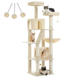 Arbre à chat Maine Coon 178 cm – 6 poteaux à griffer et perchoirs