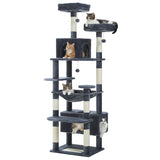 Grand arbre à chat pour Maine Coon – hamac, niches et poteaux sisal