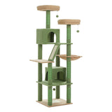 Arbre à chat Maine Coon 178 cm – 6 poteaux à griffer et perchoirs