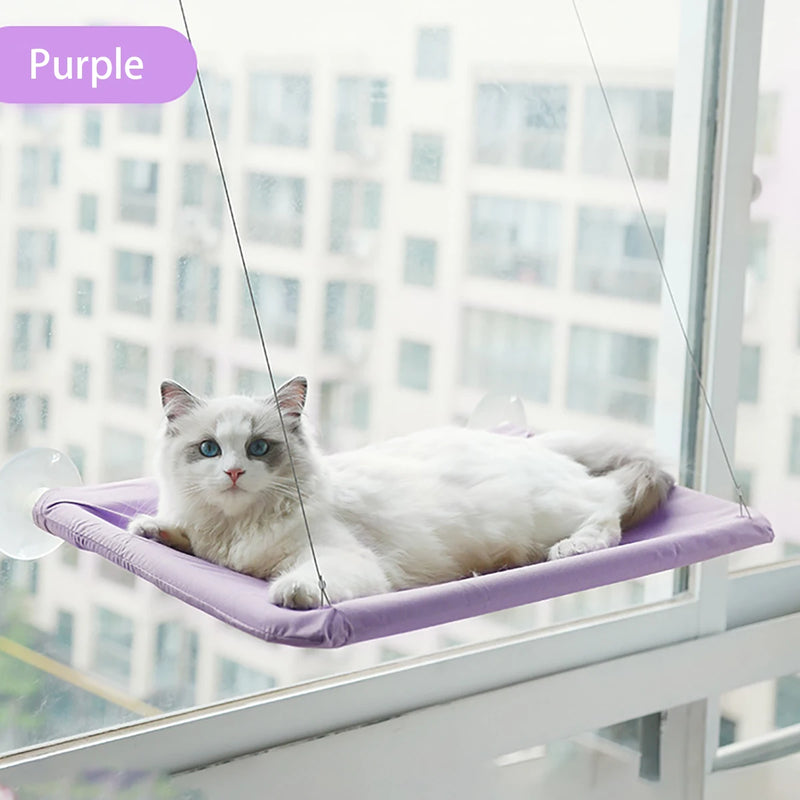 Hamac de fenêtre pour chat – ventouses, charge 20 kg