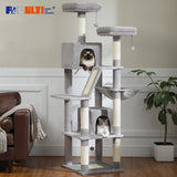 Arbre à chat Maine Coon 178 cm – 6 poteaux à griffer et perchoirs