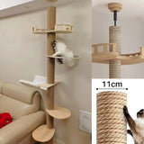Arbre à chat du sol au plafond 5 niveaux – griffoirs sisal
