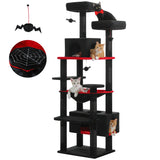 Grand arbre à chat pour Maine Coon – hamac, niches et poteaux sisal