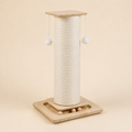 Griffoir poteau pour chat en sisal – 60 ou 80 cm, base bois et circuit à billes